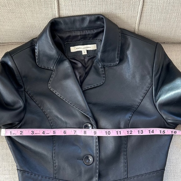 SOLD•Marc Jacobs Leather Jacket, Vintage - Picture 7 of 11